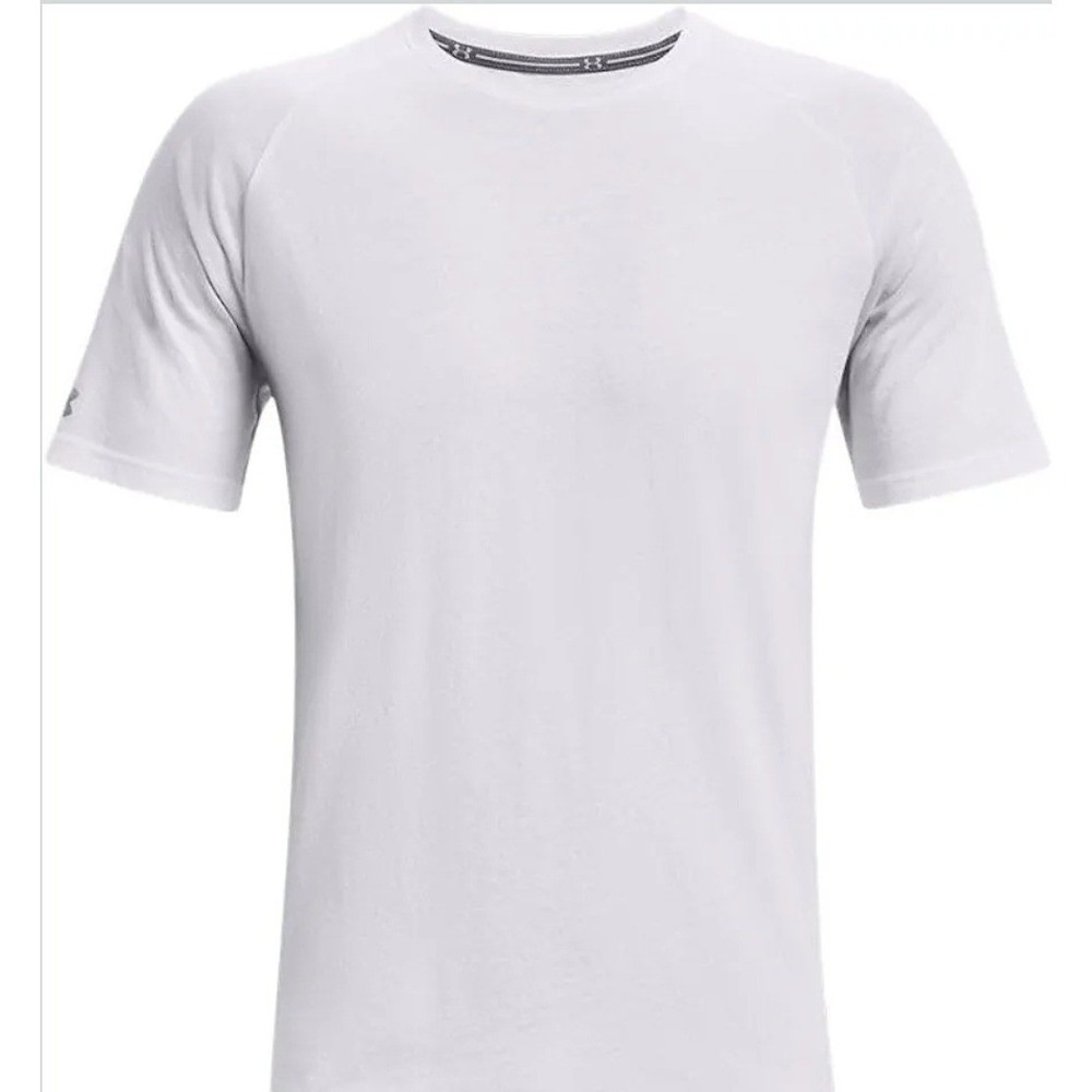 Under Armour T-Shirt Mens XXL White New Charged Cotton Raglan Sleeve Loose Fit - Picture 1 of 3